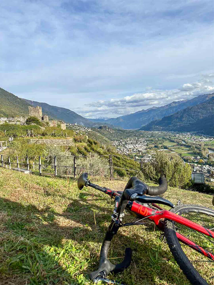 Vista panoramica della Valtellina